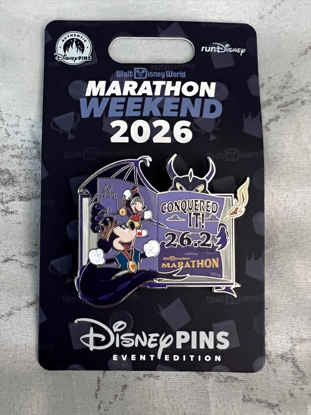 Disney | NWT WDW Marathon 2026 Pin